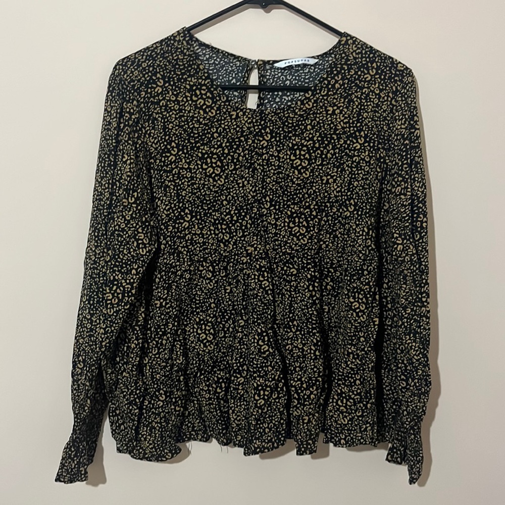 Pop sugar cheetah top